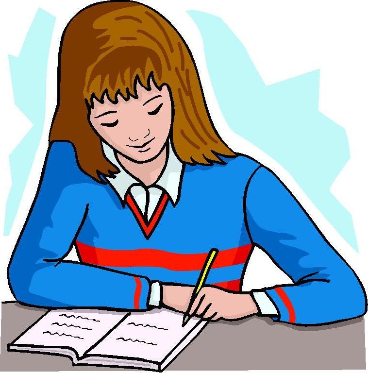 Free animated writing cliparts. Writer clipart lady