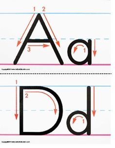 handwriting clipart letter formation