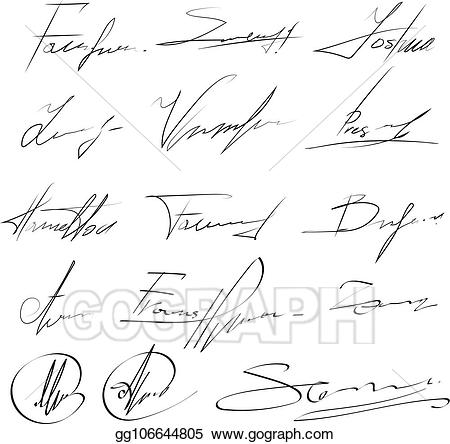 handwriting clipart signature hand