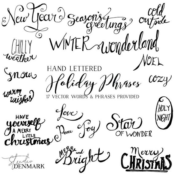 Pin on products . Handwriting clipart winter