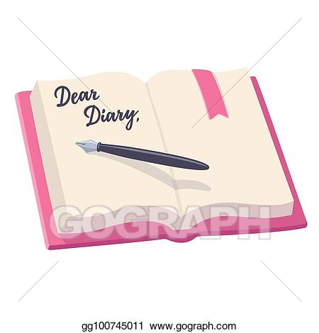 handwriting clipart writing diary
