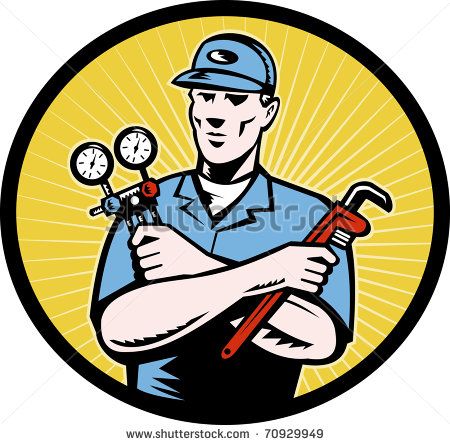 Handyman clipart maintenance crew. Heating and air conditioning