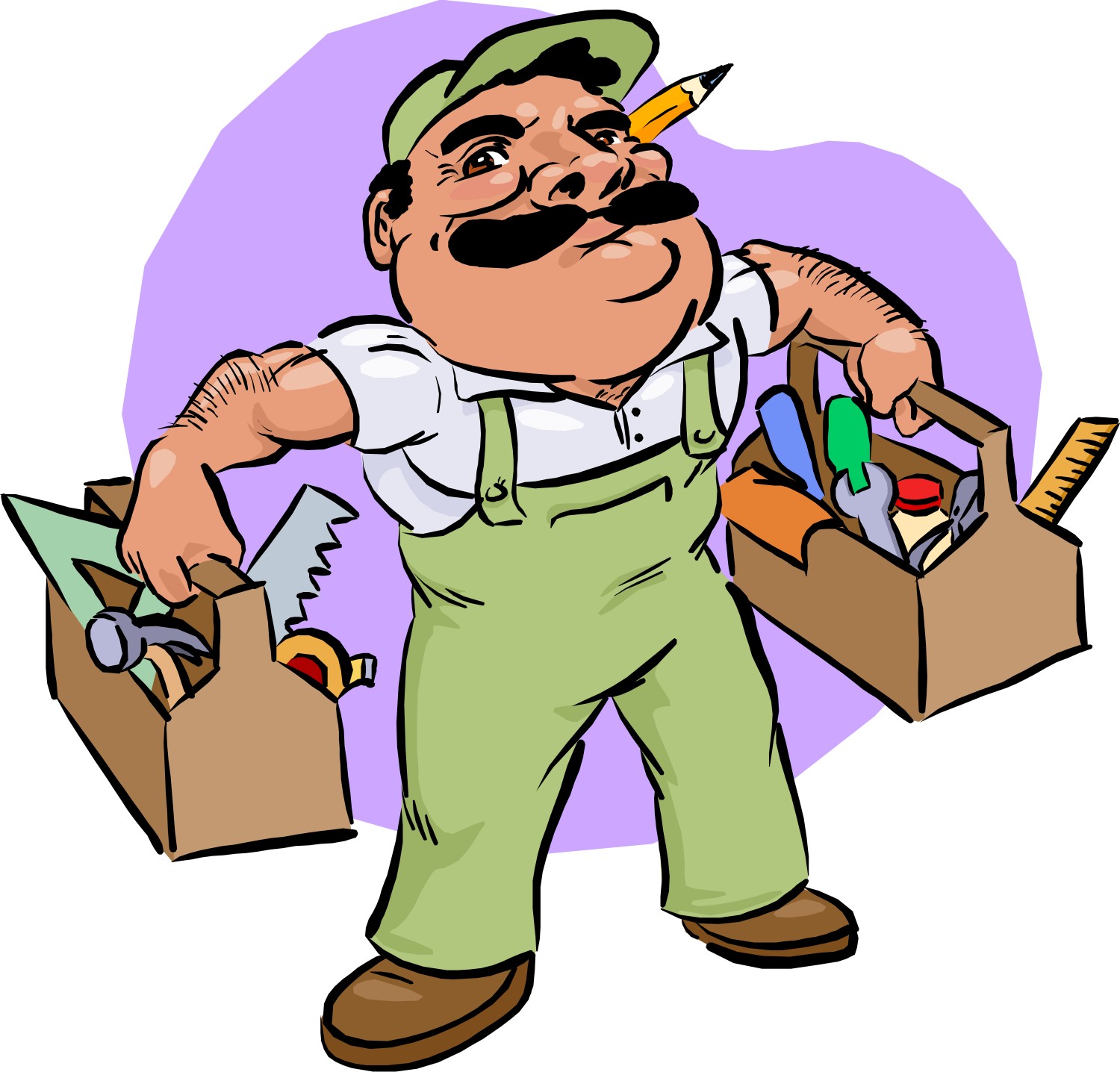 handyman clipart maintenance person