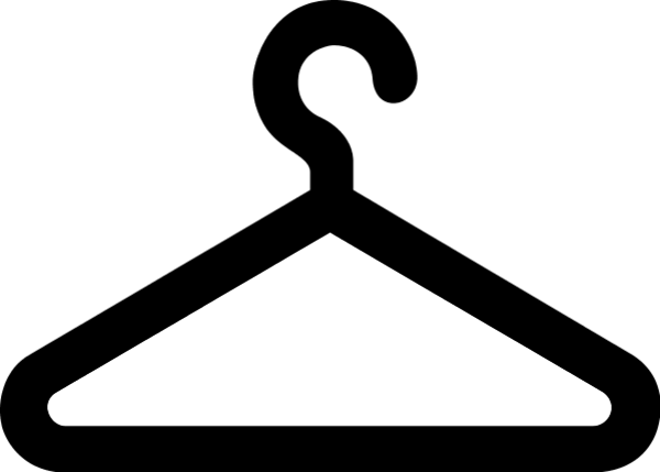 Hanger clipart dressing. Dress on black and