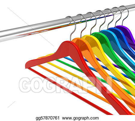 hanger clipart rainbow