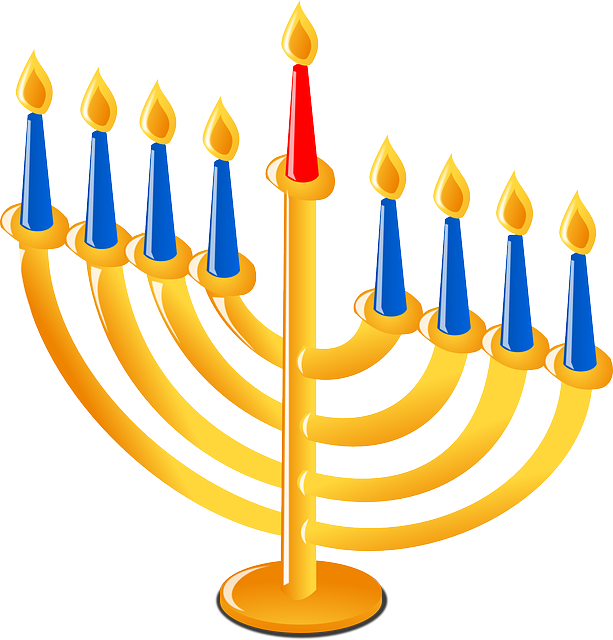 menorah clipart hanukkah celebration