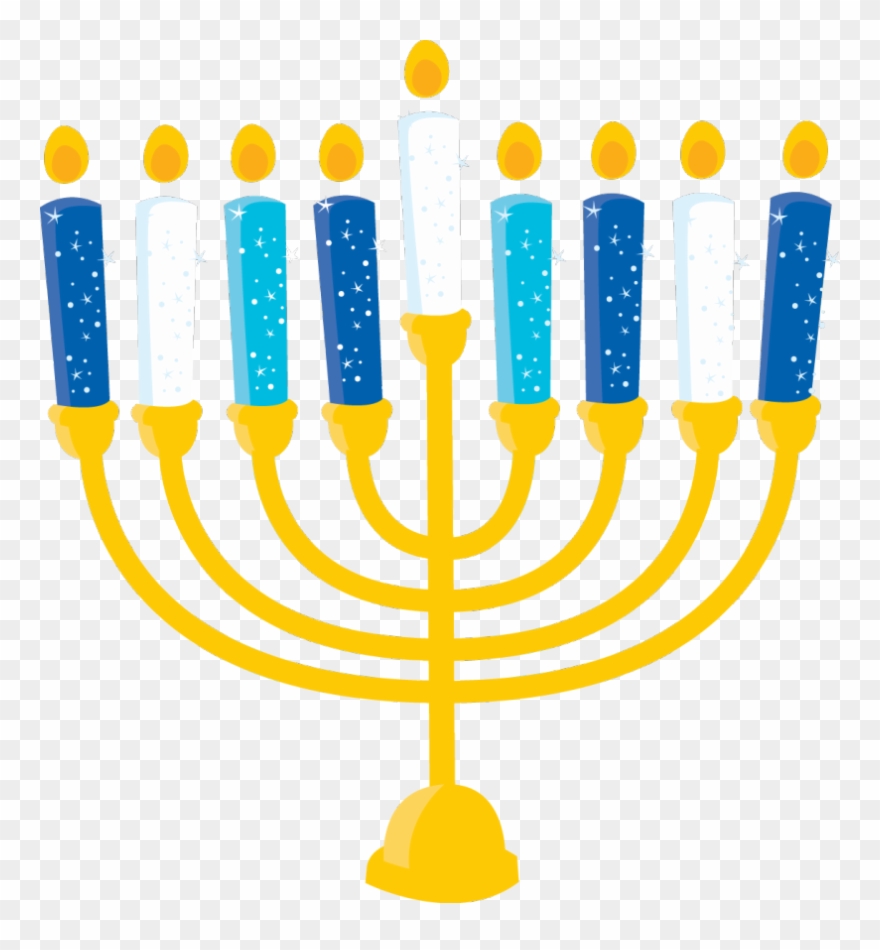 Menorah clipart transparent background. Hanukkah png 