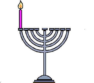 hanukkah clipart lighting candle