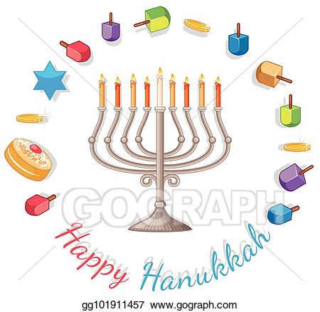 hanukkah clipart lights