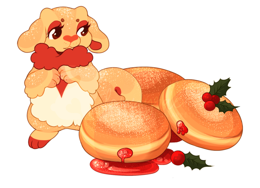 Sc day sufganiyot by. Hanukkah clipart powdered donut