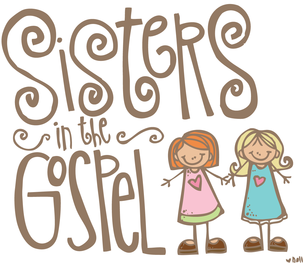 happiness clipart 2 sister