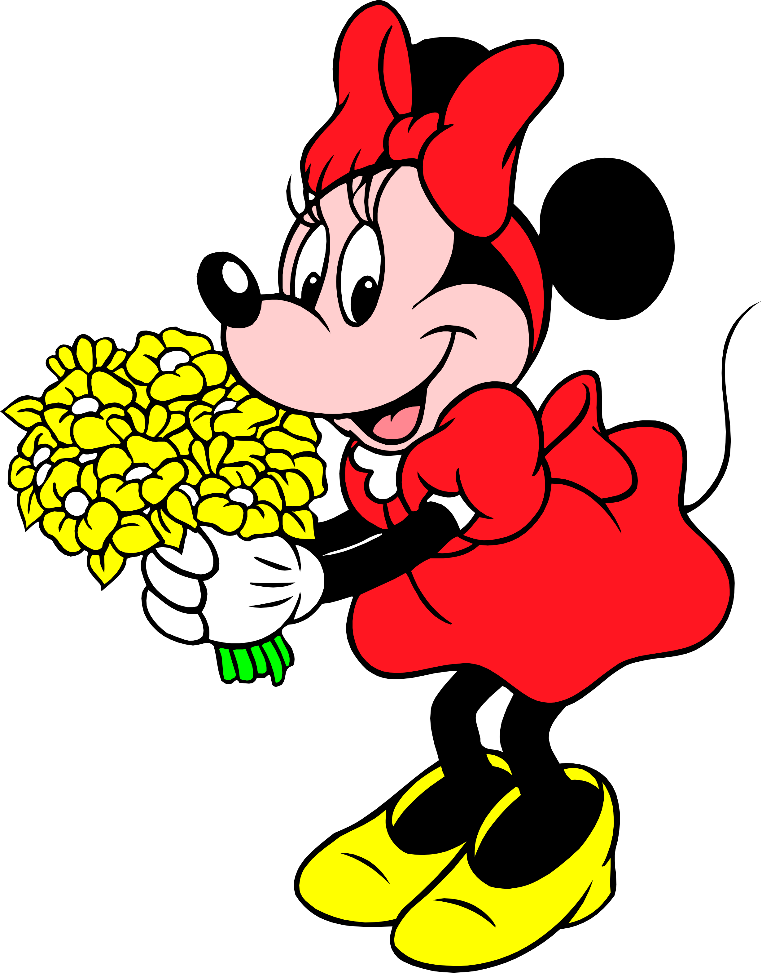 Minnie mouse mickey clip. Happiness clipart happy plant