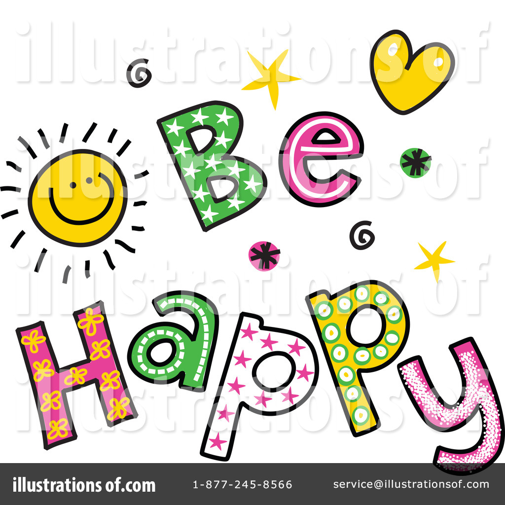 happiness clipart word