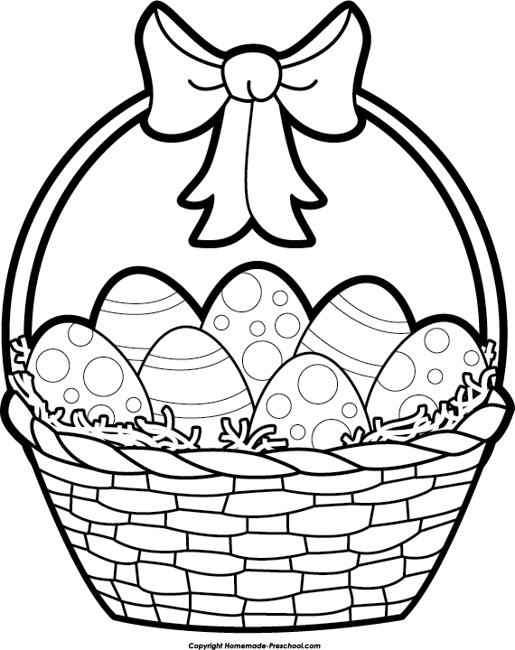 happy clipart easter basket