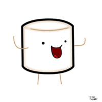 happy clipart marshmallow
