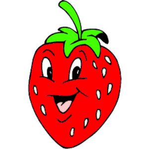 Strawberry cliparts of free. Strawberries clipart happy