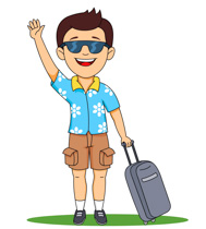 traveling clipart tourist