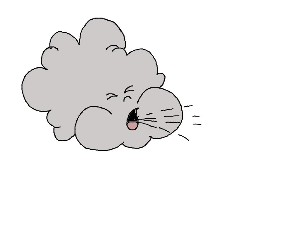 happy clipart wind