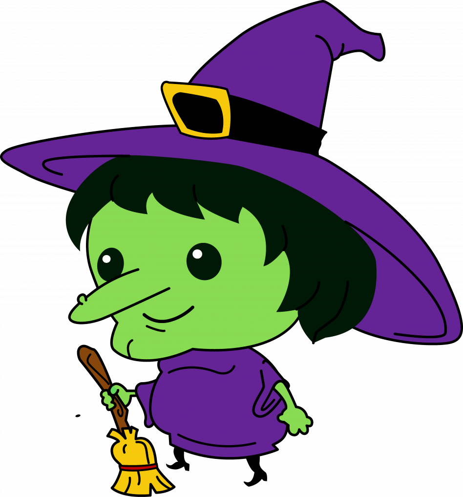 happy clipart witch