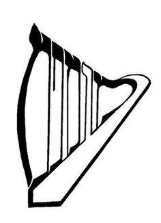 harp clipart hebrew