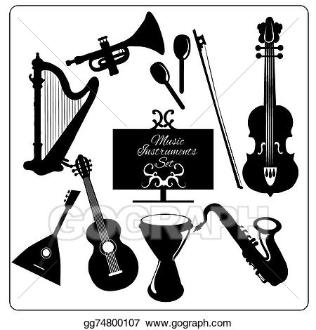 harp clipart orchestra instruments