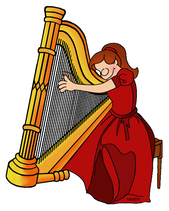 harp clipart psalterion