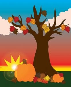 harvest clipart autumn scene