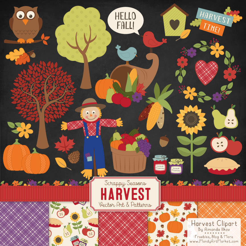 harvest clipart free fall