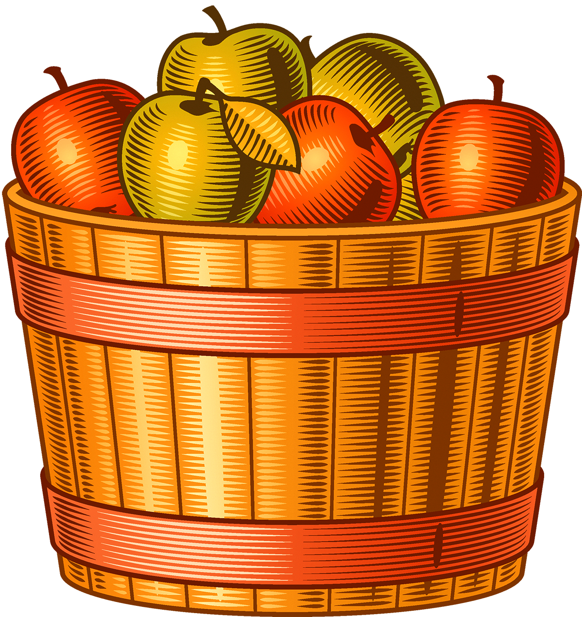 apple and acorn clipart