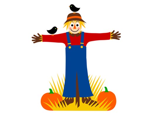scarecrow clipart field clipart