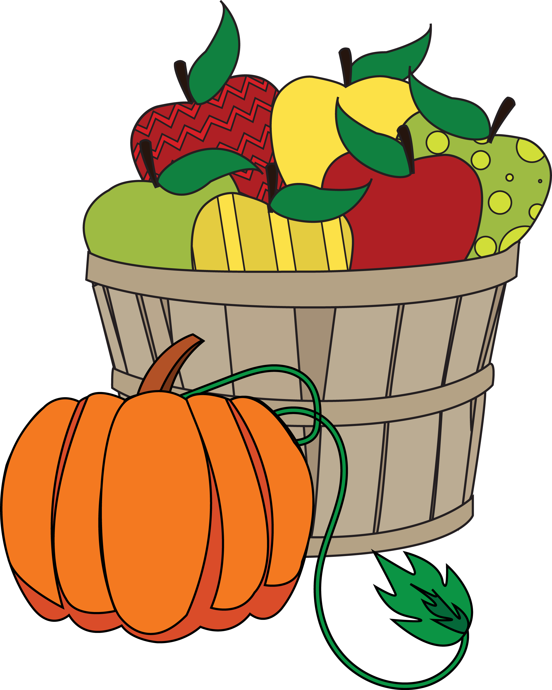 Download Harvest clipart veggie basket, Harvest veggie basket ...