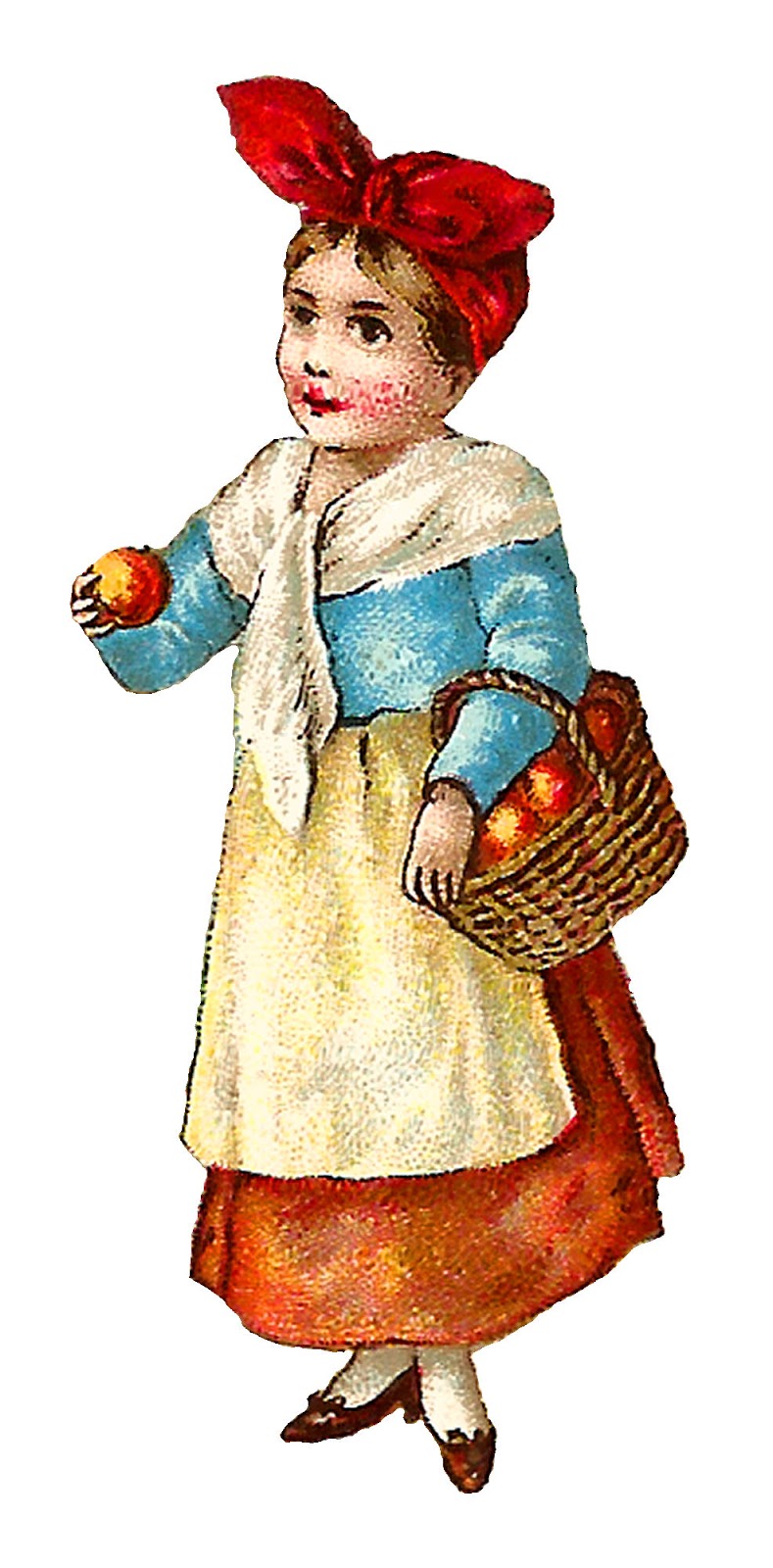Antique images girl old. Harvest clipart victorian