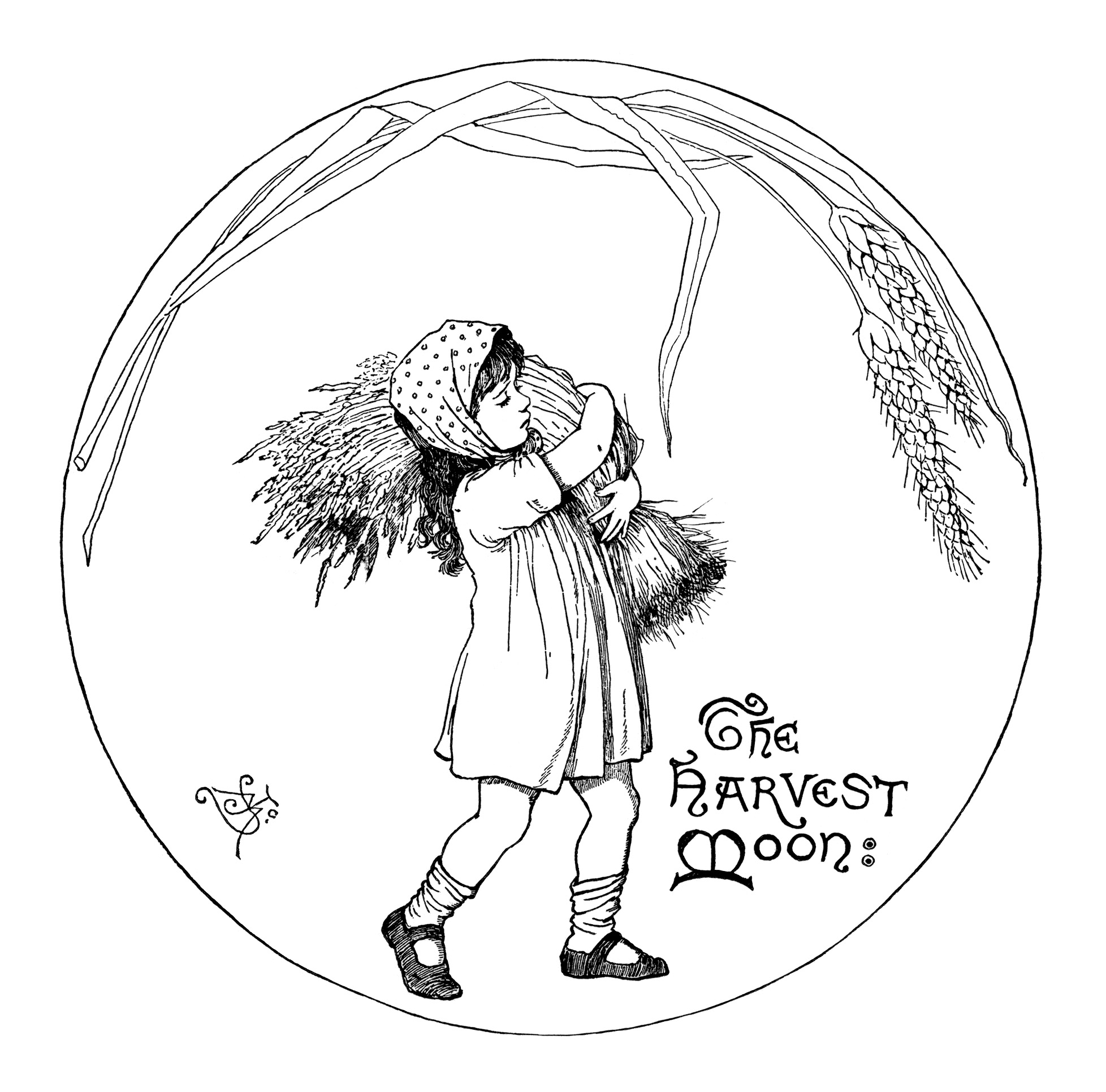 harvest clipart victorian