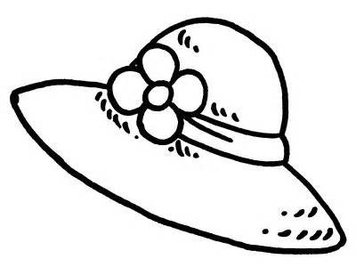 hats clipart black and white