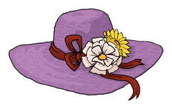 hat clipart flower