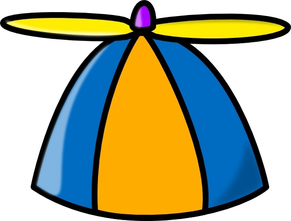 Hats clipart vector. Propeller hat clip art