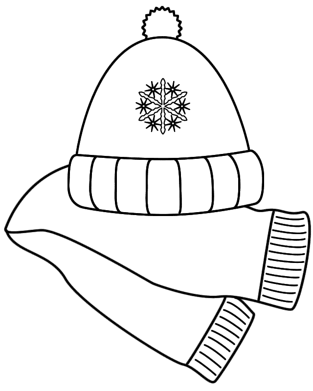 hats clipart scarf