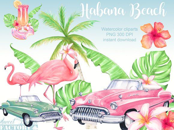 hawaii clipart beach car