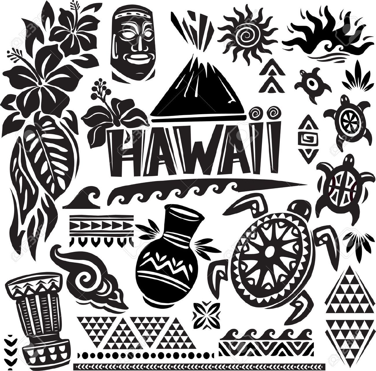 hawaiian clipart hawaiian design