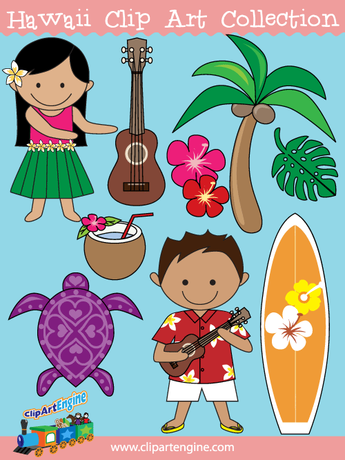 The royalty free vector. Hawaii clipart hawaiian child