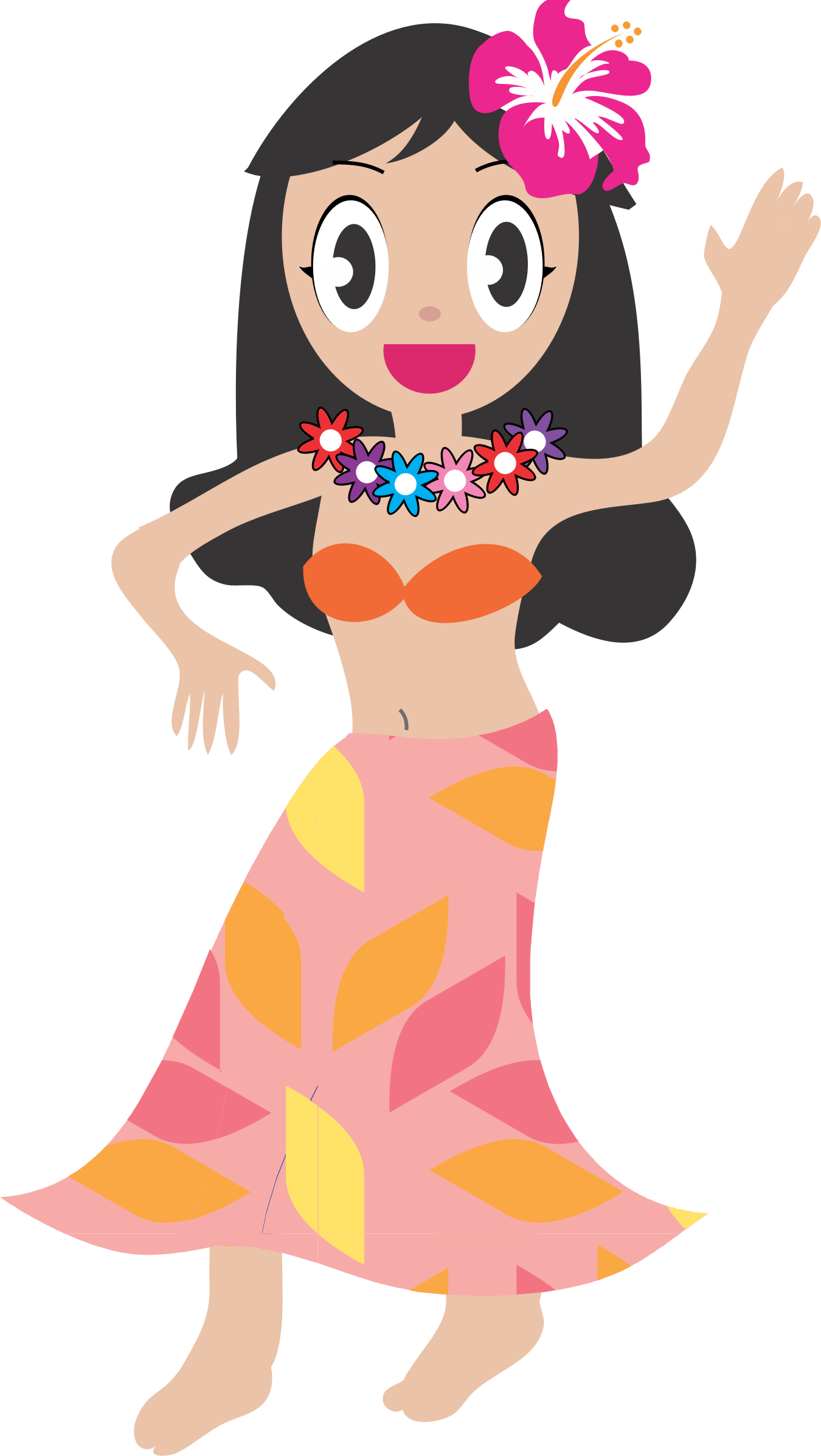 Hawaiian clipart hula dancer, Hawaiian hula dancer Transparent FREE for