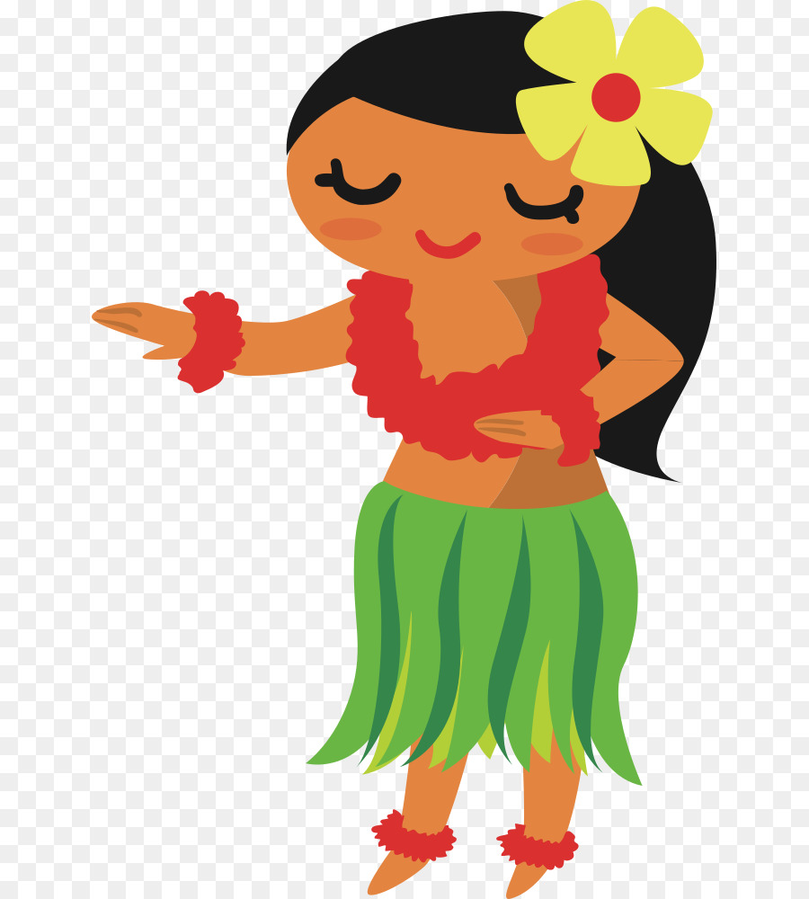 hawaiian clipart hula dancer
