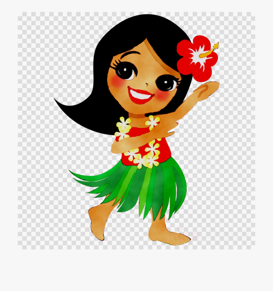 luau clipart hula dancer