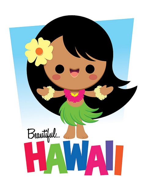 hawaii clipart kawaii
