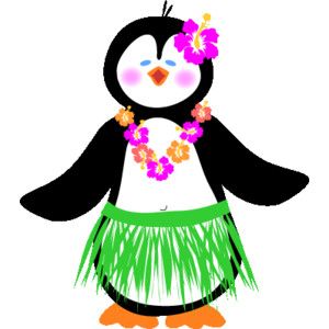 hawaii clipart penguin