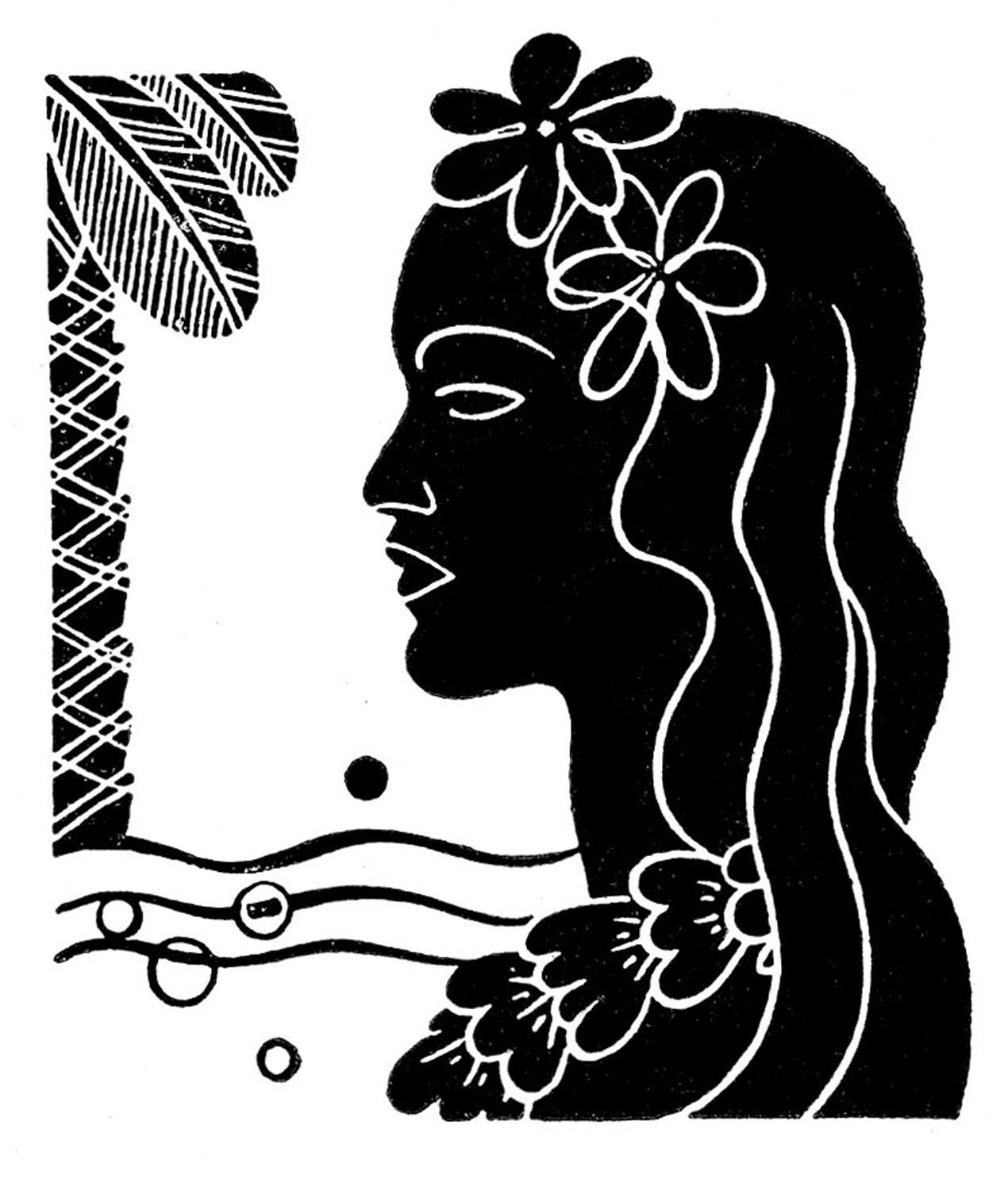Hawaii clipart retro. Clip art hawaiian ladies