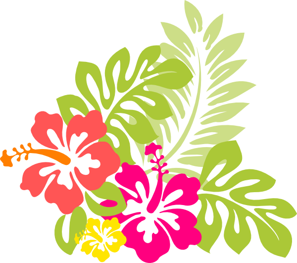 hawaiian clipart themed