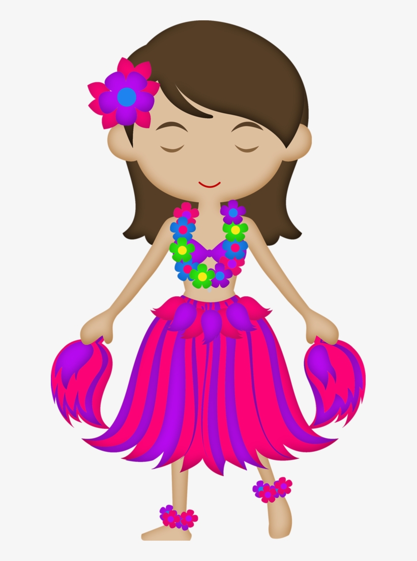 Hawaiian clipart doll. Coloring book dress cliparts