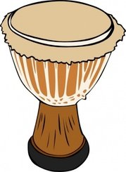 Free and vector graphics. Hawaiian clipart drum