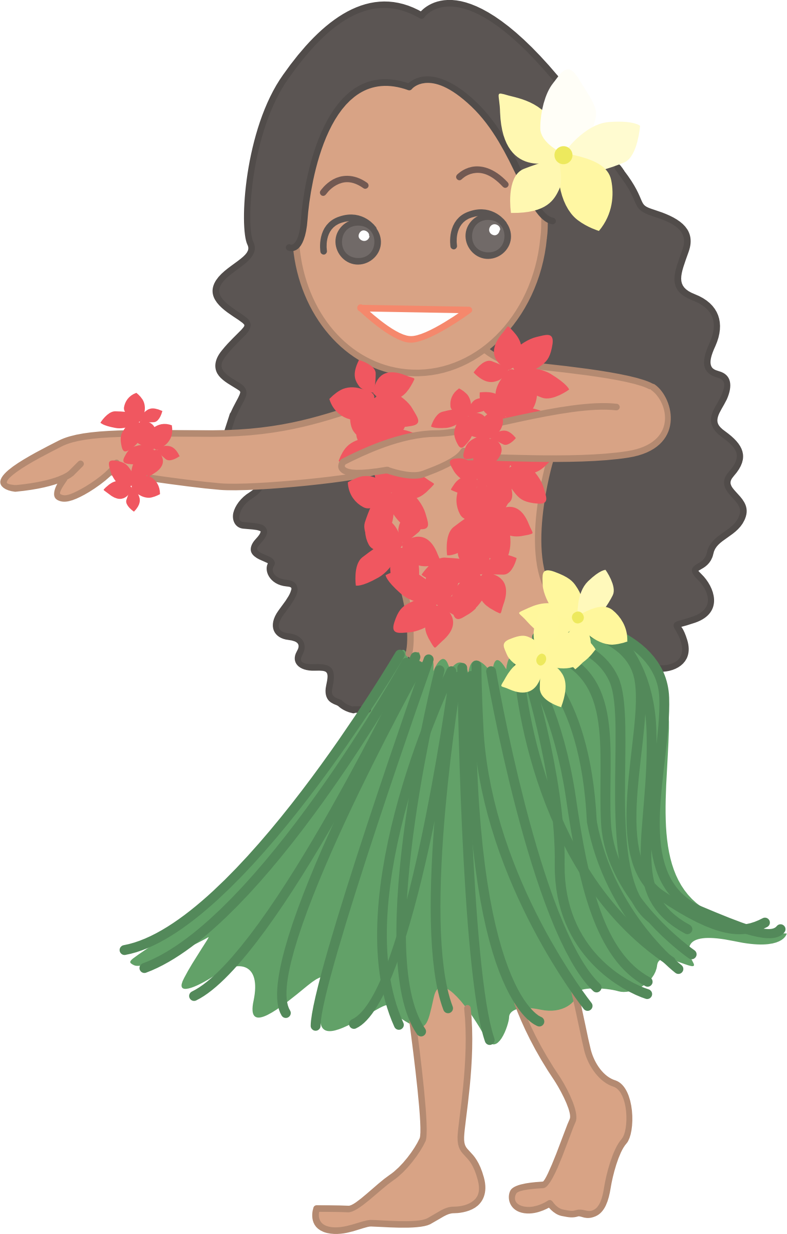 Hawaiian clipart hula dancer, Hawaiian hula dancer Transparent FREE for